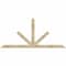 Ekena Millwork Saratoga Rough Sawn Timber Gable Bracket, Douglas Fir, 84"W x 38"H x 2"D x 4"F, 11/12 Pitch GBW084X38X0204SAR00RDF - alternate 1